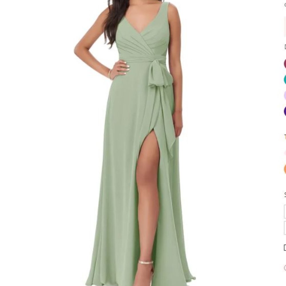 Azazie Alva Bridesmaid Dress- Dusty Sage
